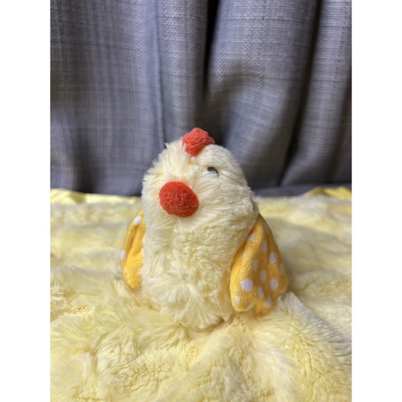 Cloud Island Yellow Chick Crinkle Wings Plush Baby Lovey Satin Trim Easter 14” - Picture 4 of 8